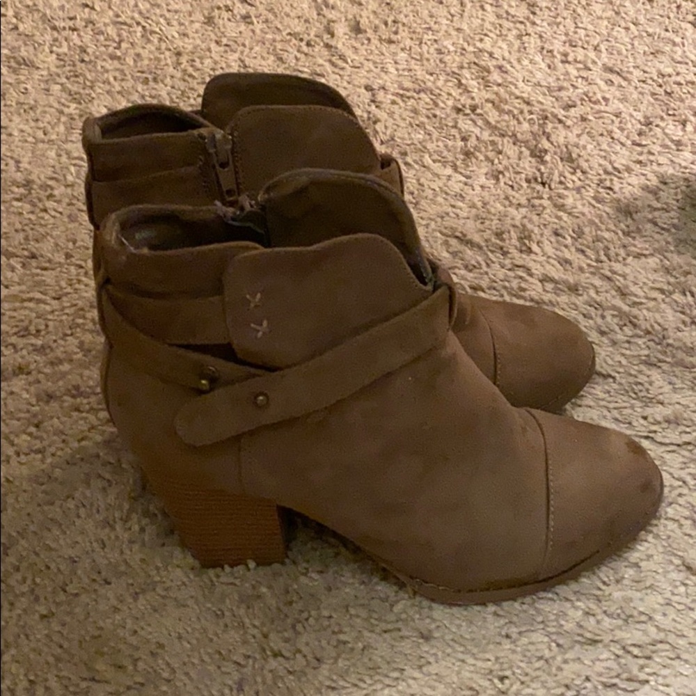 Brown booties